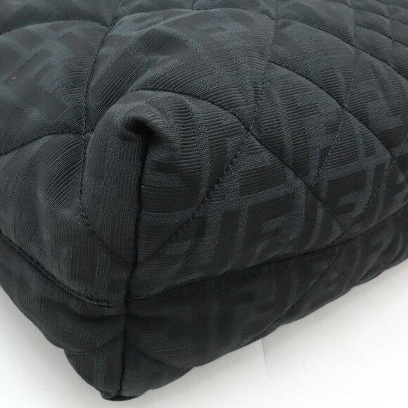 FENDI Black Zucca Shoulder Bag - Picture 4 of 9